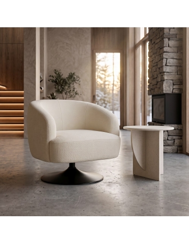 Poltrona IXIA 616831, creme — apresentação num interior