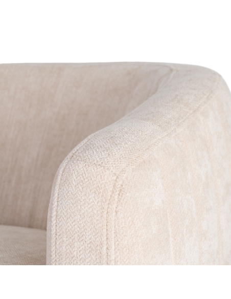 Armchair IXIA 616831, cream — inside backrest and armrest detail