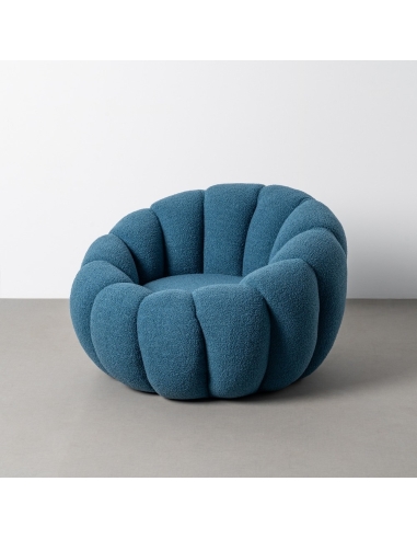 Fauteuil IXIA 616338, bleu — vue studio sur fond neutre