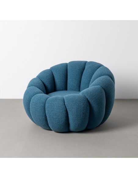 Fauteuil IXIA 616338, bleu — vue studio sur fond neutre