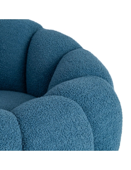 Poltrona IXIA 616338, azul — detalhe superior do braço