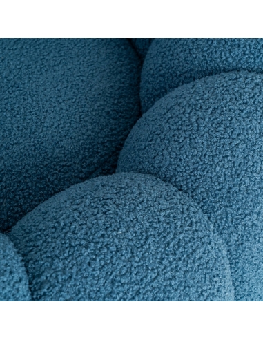Fauteuil IXIA 616338, bleu — gros plan de la texture du tissu