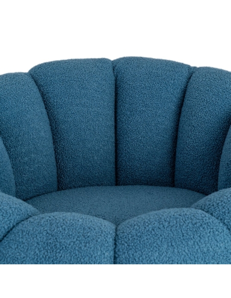 Armchair IXIA 616338, blue — close view of seat and back