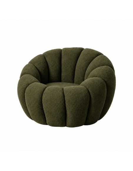 Fauteuil IXIA 615440, vert — vue détourée de trois quarts