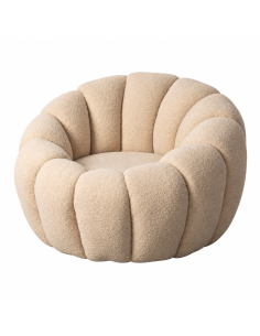 Fauteuil IXIA 615439 beige — vue détourée de trois quarts