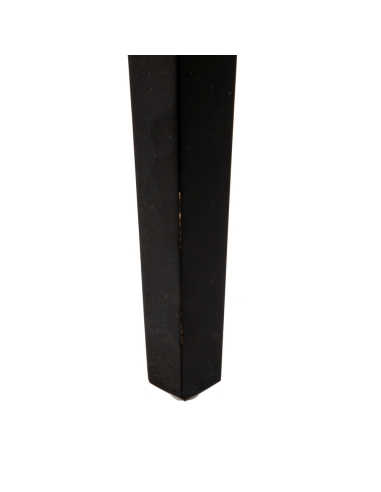 Decorative cabinet CABINET flamingo motif and black wood IXIA — metal-leg detail