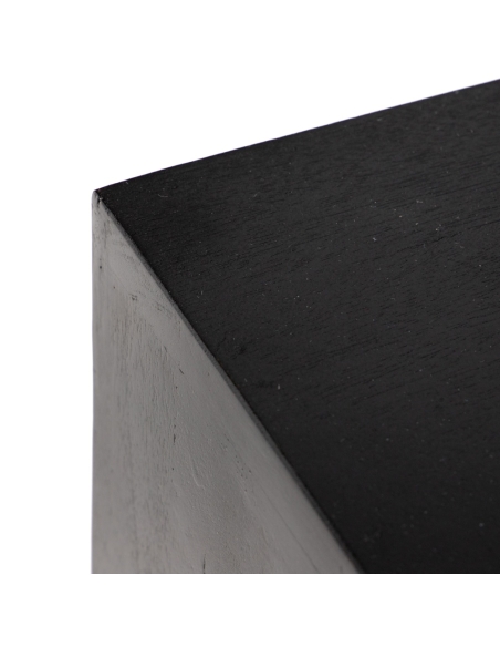 Armario decorativo SUENOS mango negro con puertas talladas IXIA — detalle del tablero