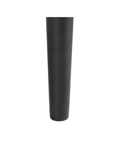 Armoire décorative SUENOS manguier noir et portes sculptées IXIA — détail des pieds métalliques