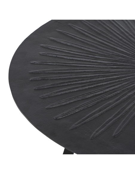 Couchtisch RONDE schwarzes Aluminium 80 × 79 cm IXIA — Produktdetail