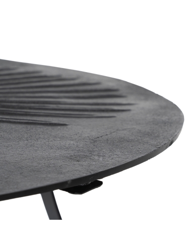 Salontafel RONDE zwart aluminium 80 × 79 cm IXIA — productdetail