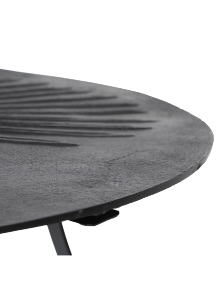 Mesa de centro RONDE aluminio negro 80 × 79 cm IXIA — detalle del producto