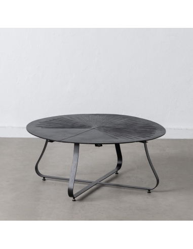 Tavolino basso RONDE alluminio nero 80 × 79 cm IXIA — dettaglio del prodotto