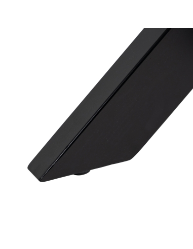 Dining table MESA natural mango and black base IXIA — sculptural leg detail