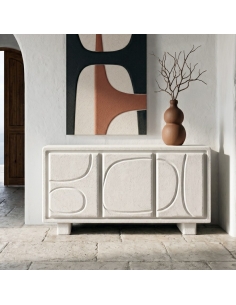 Freigestellte Ansicht: Sideboard IXIA weiß 2