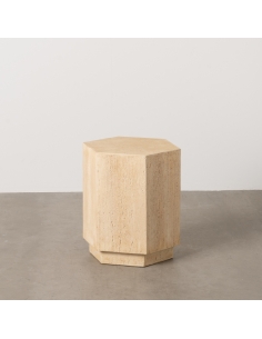 Vista aislada de Mesa auxiliar IXIA beige 2
