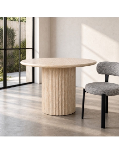 Vista de Mesa de comedor IXIA beige