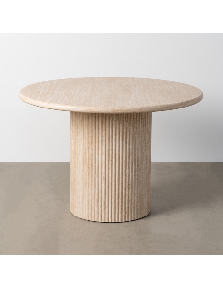 Detail van Eettafel IXIA beige