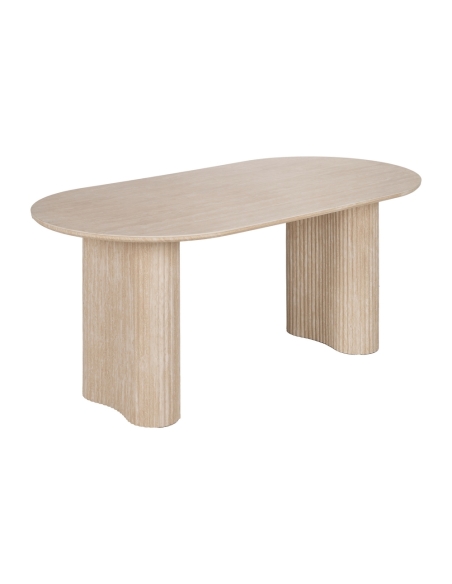 Isolated view of Dining table IXIA beige