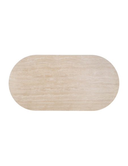 Detail van Eettafel IXIA beige
