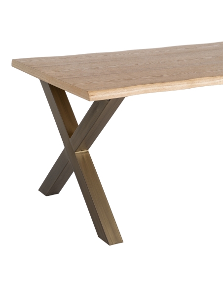 Detail of Dining table IXIA natural and black