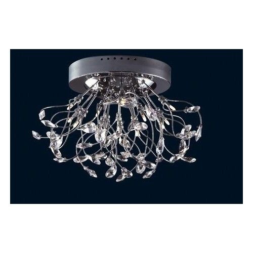 Minerva plafondlamp SOMPEX Metalen chroom en kristalpampille