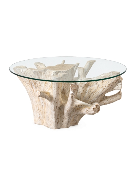 Vue détourée de Table basse IXIA blanche