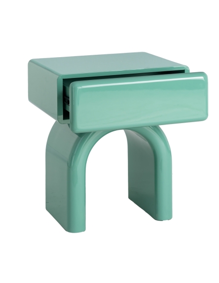 Isolated view of Bedside table IXIA green