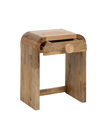 Détail de Table de chevet IXIA naturelle