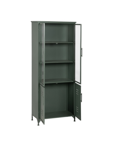 Vue détourée de Armoire vitrine IXIA vert menthe