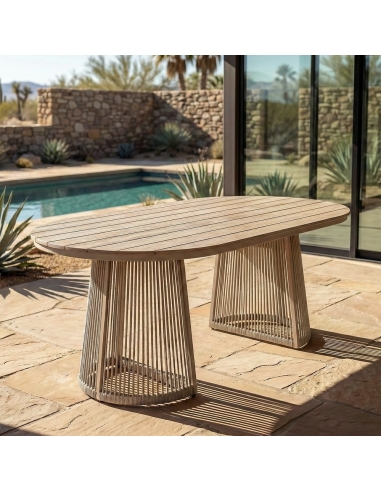 View of Garden table IXIA natural