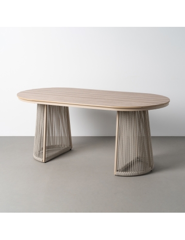 Détail de Table de jardin IXIA naturelle