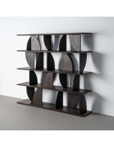 Detail of Shelving unit IXIA brown