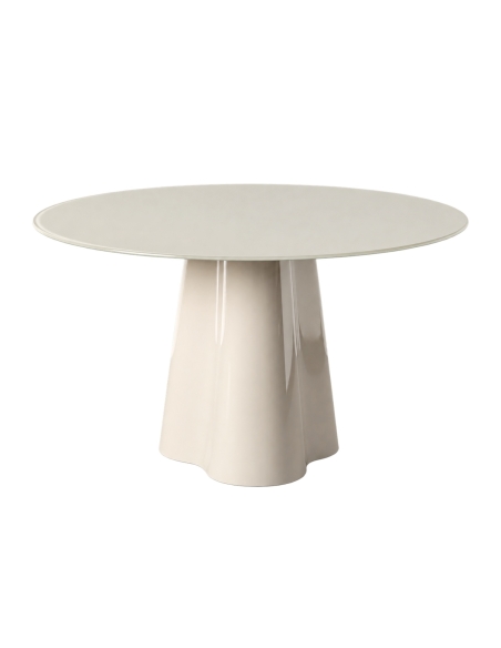 Vista isolada de Mesa de jantar IXIA creme