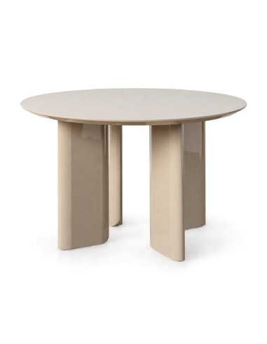 Vue détourée de Table à manger IXIA taupe