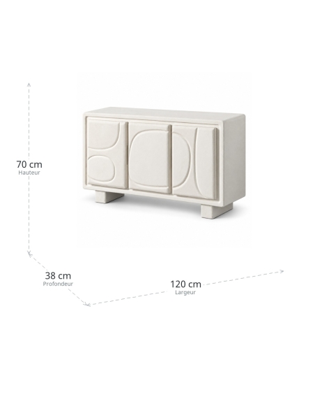 Dimensiones de Aparador IXIA blanco
