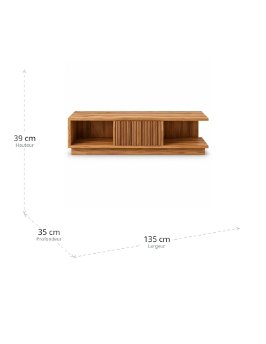 Dimensions of TV cabinet IXIA natural