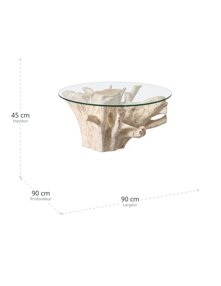 Dimensions of Coffee table IXIA white