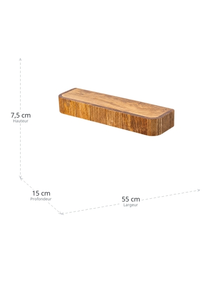 Dimensiones de Estante de pared IXIA miel