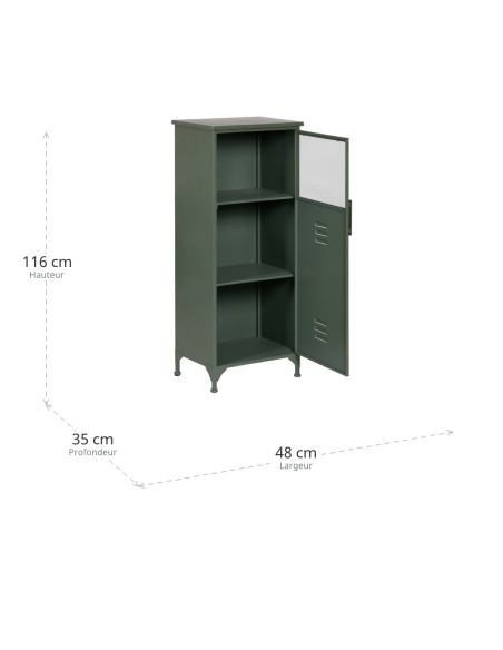 Dimensões de Vitrine IXIA verde menta