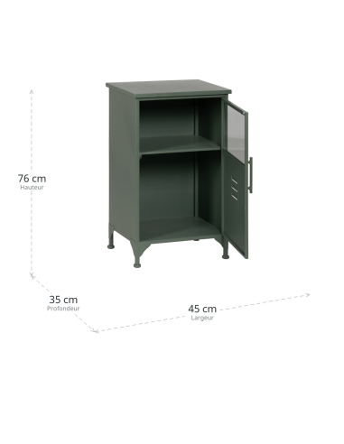 Dimensões de Vitrine IXIA verde menta