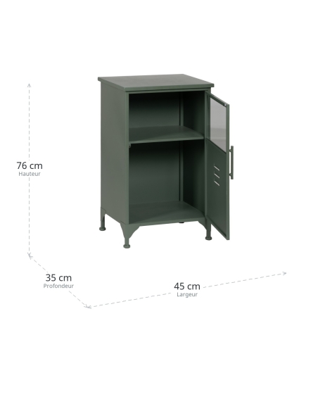 Dimensiones de Vitrina IXIA verde menta