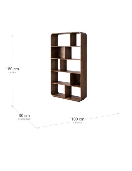 Dimensiones de Estantería IXIA marrón