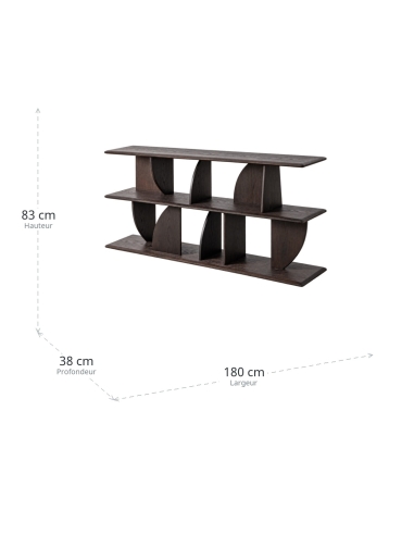Dimensions de Étagère IXIA brune