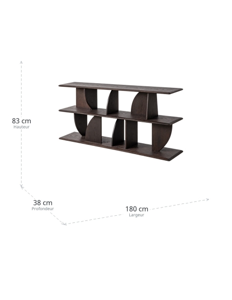 Dimensions de Étagère IXIA brune