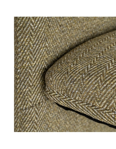 Detail : TANG Stuhl grün aus Chevron-Stoff mit Metallgestell