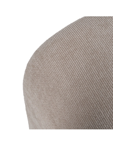 Detail : Set of 3 nesting benches in beige fabric arch shape