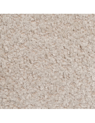 Detail : Lage kruk beige stof, ronde opbergzitting voor de woonkamer