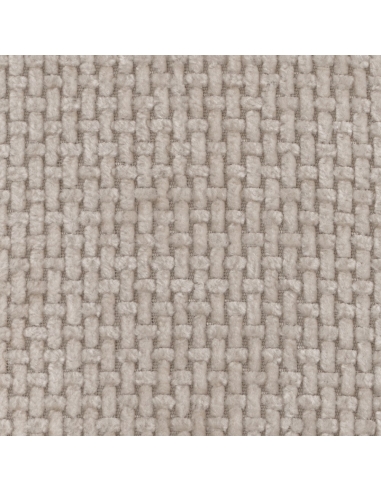 Dettaglio : Pouf rotondo beige in tessuto poliestere per salotto