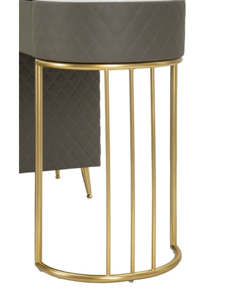 Dressing table SHARON grey and gold – leg detail