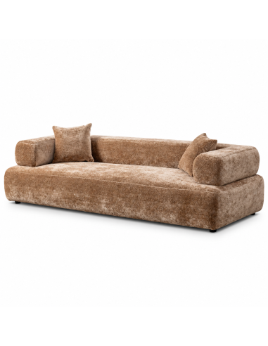 Sofá beige grande IXIA con asiento bajo y cojines sueltos - image 1